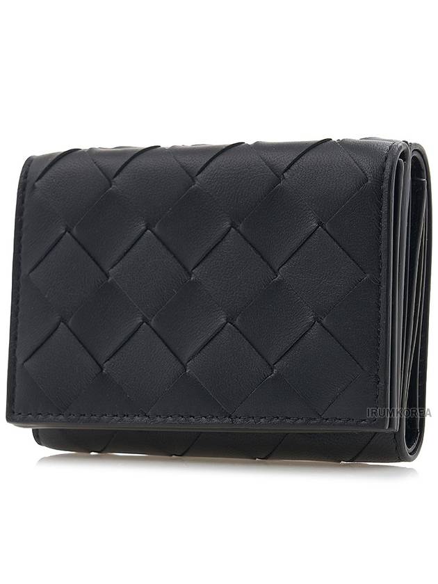 Intrecciato Half Wallet Black - BOTTEGA VENETA - BALAAN 3