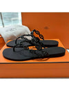 Island Sandals Noir - HERMES - BALAAN 4