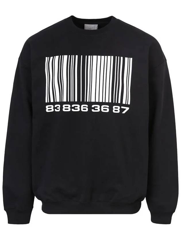 Big Barcode Print Sweatshirt Black - VETEMENTS - BALAAN 2