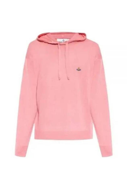 Embroidered Logo Virgin Wool Hoodie Pink - VIVIENNE WESTWOOD - BALAAN 2