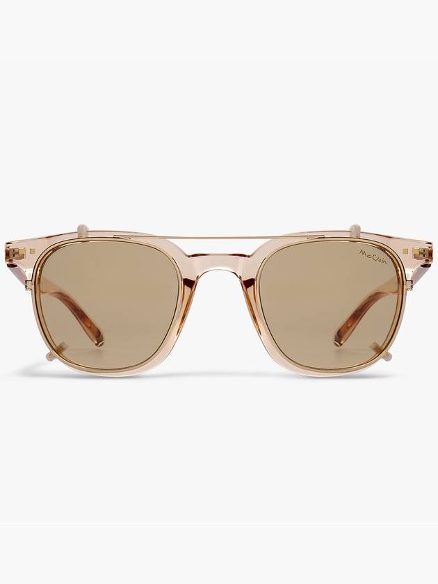 CUBA 03 Cuban Beige Gold Clip Sunglasses - MCCOIN - BALAAN 1