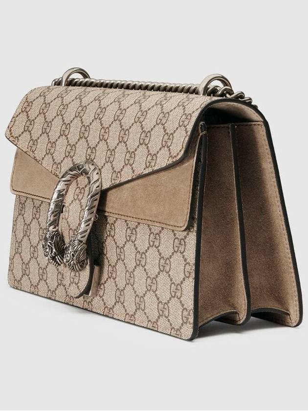 Dionysus GG Supreme Canvas Chain Small Shoulder Beige - GUCCI - BALAAN 3