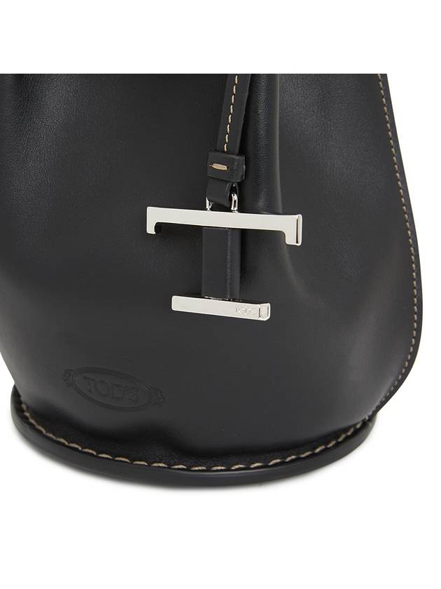 Buz Mini Leather Bucket Bag Brown - TOD'S - BALAAN 8