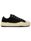 Hank OG Sole Broken Suede Low Top Sneakers Black - MAISON MIHARA YASUHIRO - BALAAN 3