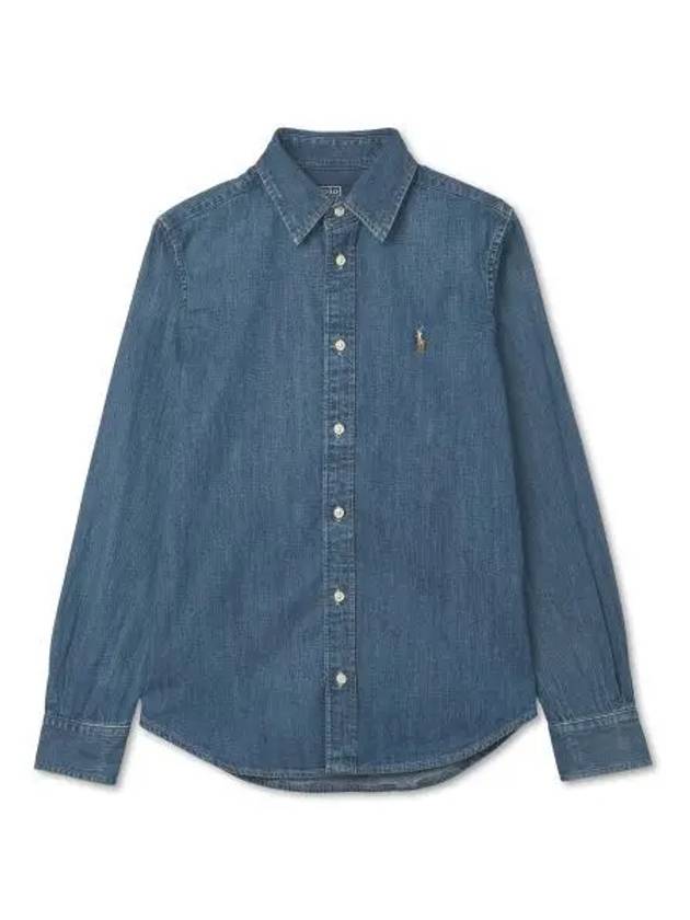 W denim shirt blue - POLO RALPH LAUREN - BALAAN 1