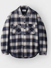 Ombre check quilted shirt jacket navy - INDUST - BALAAN 5