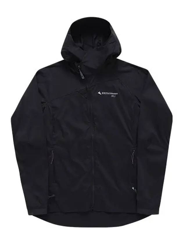 Women's Nal Hooded Windbreaker Black - KLATTERMUSEN - BALAAN 3