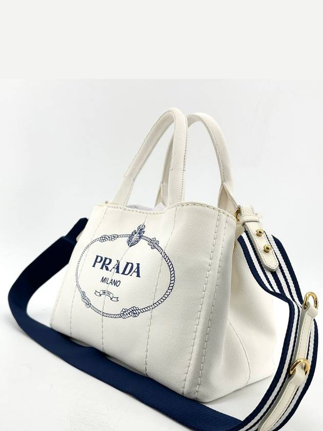 Denim Canapa Tote Bag Cross 1BG439 - PRADA - BALAAN 3