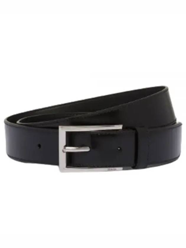 Men's Leather Belt Black - PRADA - BALAAN 2