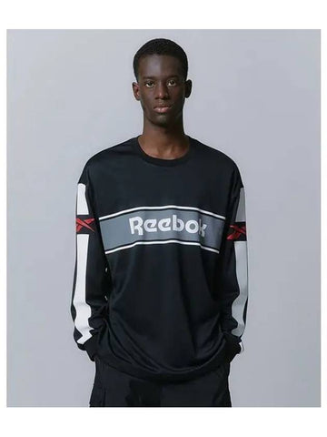 Twin Vector Jersey Long Sleeve Black - REEBOK - BALAAN 1