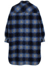 Kotajot Check Single Coat Navy - ISABEL MARANT - BALAAN 3