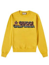 Sequined Cotton Jersey Sweatshirt Yellow - GUCCI - BALAAN 2