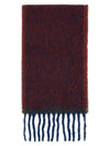 [ACNE STUDIOS] MOHAIR WOOL SCARF FRINGE FN-UX-SCAR000328 AUBERGINE BLUE - ACNE STUDIOS - BALAAN 2