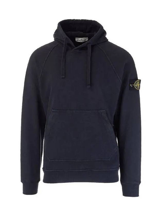 Men's Wappen Patch Sweat Hoodie Navy - STONE ISLAND - BALAAN 2