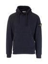 Men's Wappen Patch Sweat Hoodie Navy - STONE ISLAND - BALAAN 2