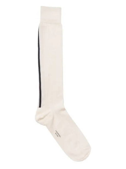 Ribbed Merino Stripe Over the Calf Socks FAS163A - THOM BROWNE - BALAAN 2