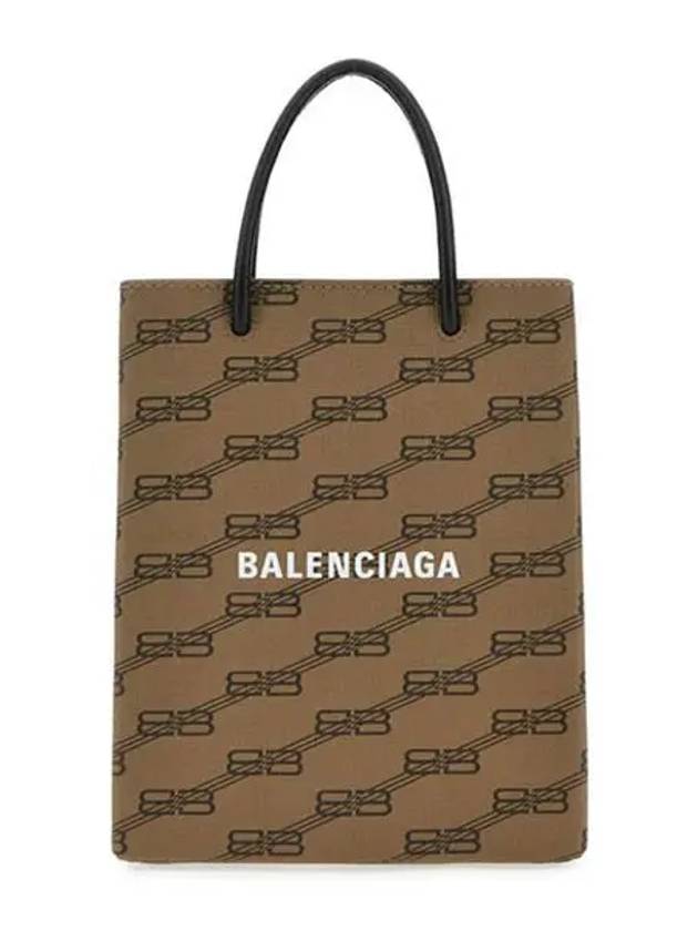 BB Monogram Mini Tote Bag Brown - BALENCIAGA - BALAAN 3