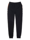 Women's Check Panel Jogger Track Pants Black - BURBERRY - BALAAN 10