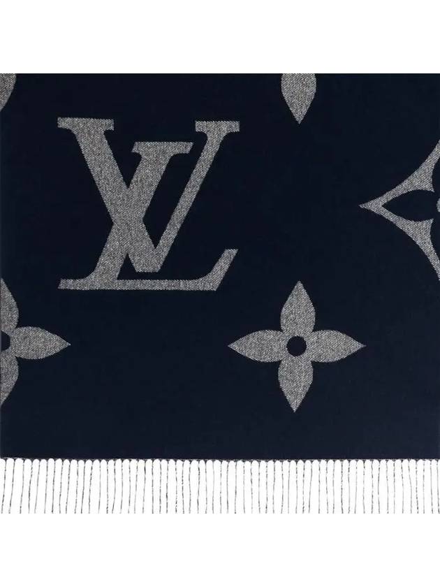 Men's Monogram Giant Scarf Navy - LOUIS VUITTON - BALAAN 7