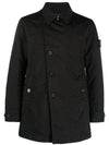 Wappen Patch Single Breasted Jacket Black - STONE ISLAND - BALAAN 2