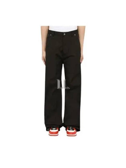 Polyamide Cotton Wide Pants Black - OFF WHITE - BALAAN 2