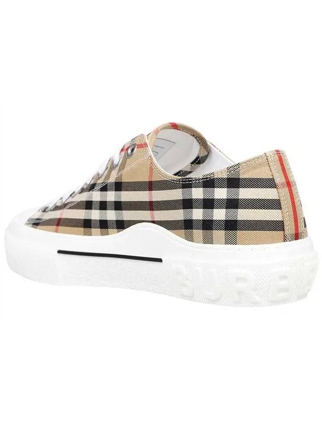 Vintage Check Cotton Sneakers Archive Beige - BURBERRY - BALAAN 4