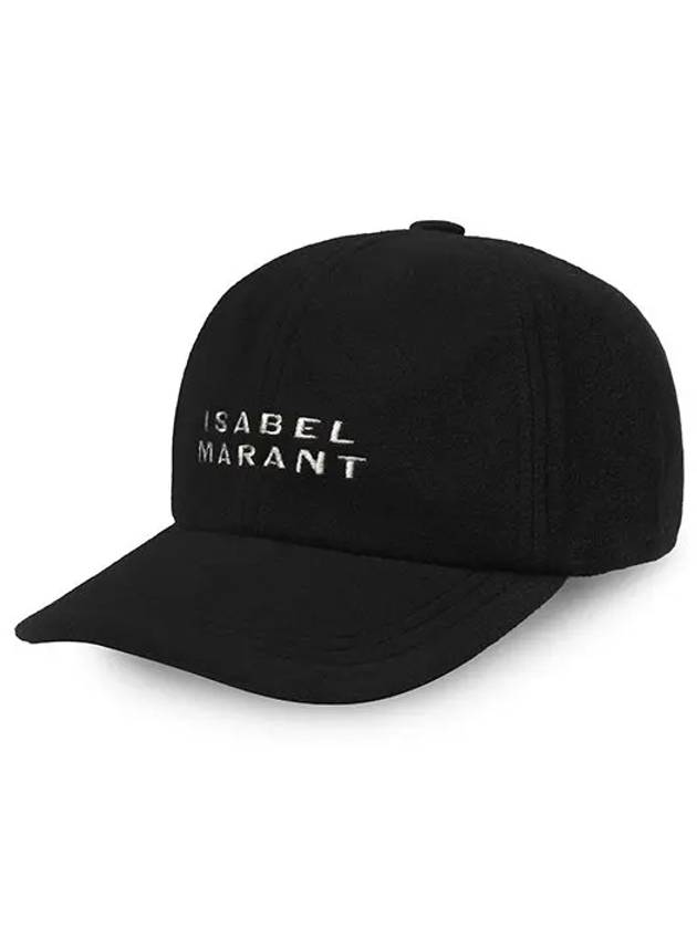 Embroidered Logo Base Ball Cap Black - ISABEL MARANT - BALAAN 4