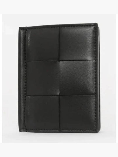 Cassette Slim Flap Card Wallet Black - BOTTEGA VENETA - BALAAN 2