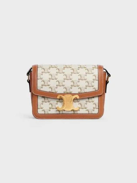 Teen Triomphe Canvas Cross Bag White - CELINE - BALAAN 2