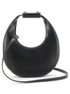 Women's Mini Moon Leather Tote Bag Black - STAUD - BALAAN 3