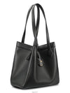 Origami Medium Leather Tote Bag Black - FENDI - BALAAN 3