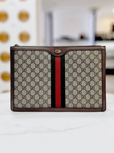 Ophidia GG Supreme Portfolio Men s Clutch Bag 523359 - GUCCI - BALAAN 1