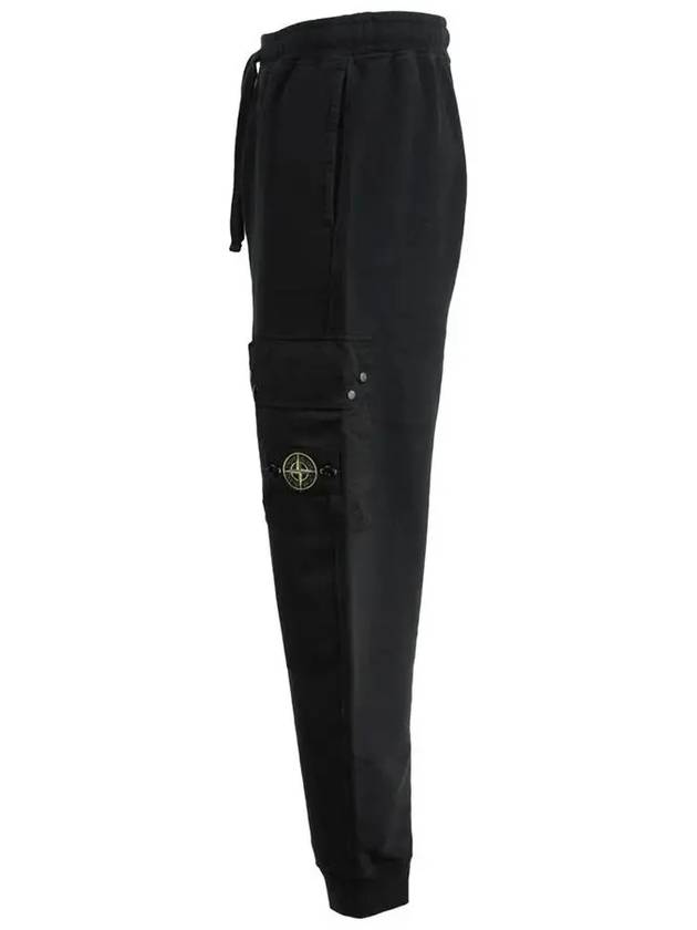 Compass Badge Panel Track Pants Black - STONE ISLAND - BALAAN 4