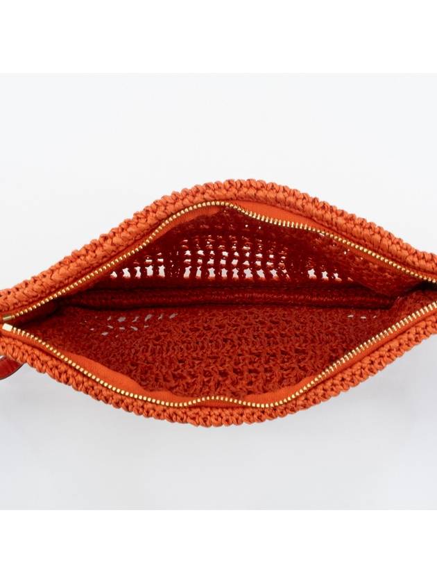 Ella Crochet Pouch Bag Orange - TORY BURCH - BALAAN 8