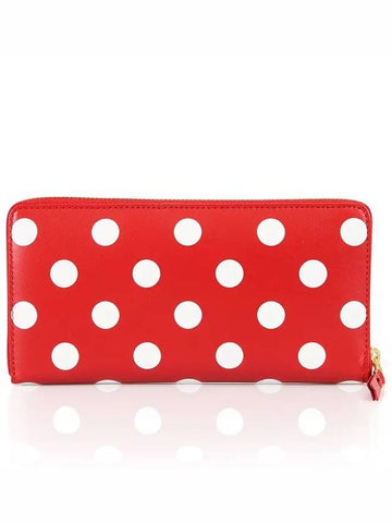 SA0110PD RED dot zipper long wallet - COMME DES GARCONS - BALAAN 1