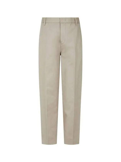 Men s Cotton Twill Tapered Pants Khaki - EMPORIO ARMANI - BALAAN 1