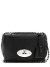 Lily Small Goat Leather Shoulder Bag Black - MULBERRY - BALAAN 2