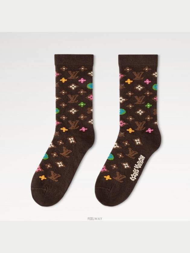 M7526M Monogram Craggy Socks - LOUIS VUITTON - BALAAN 1