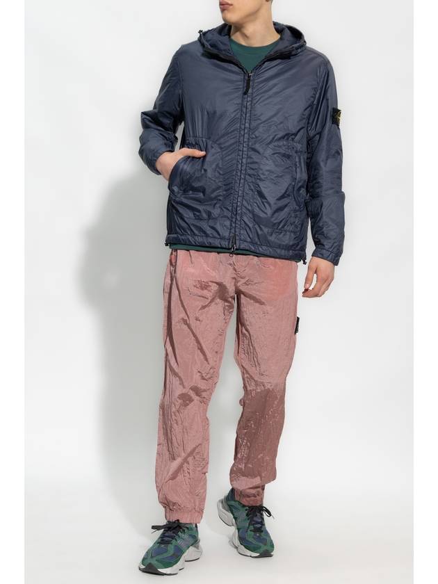 Garment Dyed Micro Yarn Hooded Jacket Navy - STONE ISLAND - BALAAN 3