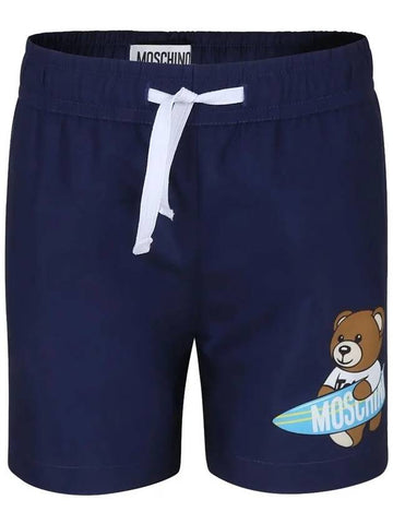 Kids Bear Printing Short Pants HOL01C LKA02 40016 - MOSCHINO - BALAAN 1