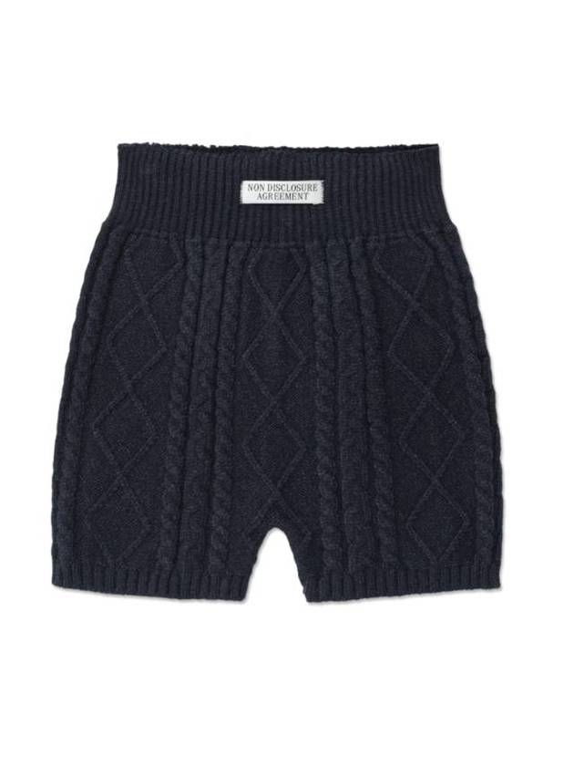 Twisted Knit Shorts Navy - NDA - BALAAN 1