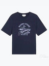 Racing Fox Comfort Short Sleeve T-Shirt Ink Blue - MAISON KITSUNE - BALAAN 2