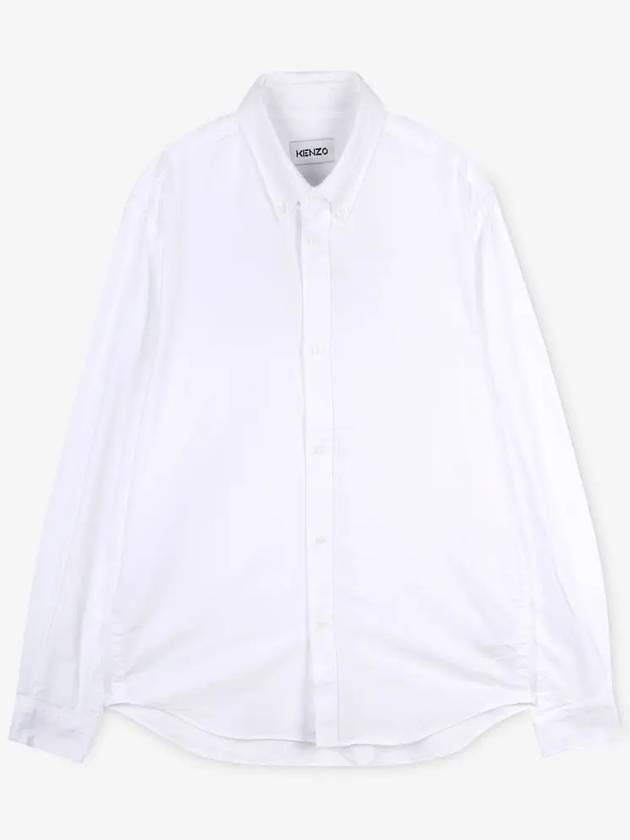 Men's Mini Tiger Logo Embroidered White Shirt 5CH400 1LD 01 - KENZO - BALAAN 2