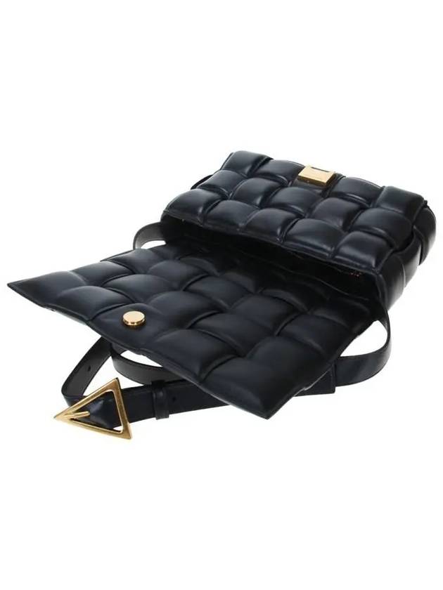 Gold Hardware Padded Cassette Cross Bag Black - BOTTEGA VENETA - BALAAN 7