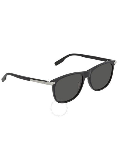 MontBlanc Grey Square Men's Sunglasses MB0216S 001 56 - MONTBLANC - BALAAN 2