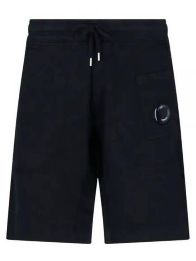 Men's Lens Wappen Bermuda Shorts Black - CP COMPANY - BALAAN 2