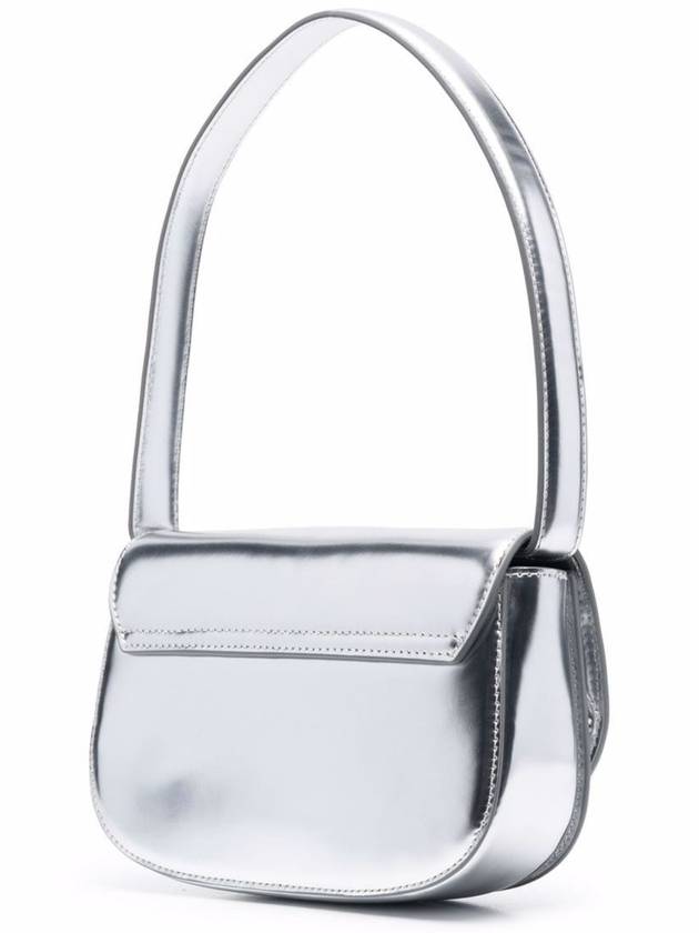 1DR Mirrored Leather Shoulder Bag Silver - DIESEL - BALAAN 4