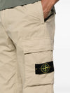 Stretch Cotton Tela Paracadute Cargo Straight Pants Sand - STONE ISLAND - BALAAN 7