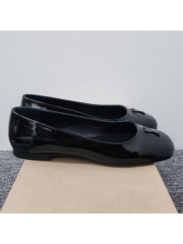 Patent Leather Ballerina Black - AMI - BALAAN 4