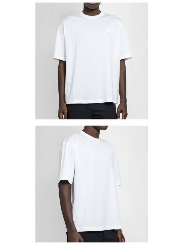 Face Patch Short Sleeve T-Shirt White - ACNE STUDIOS - BALAAN 6